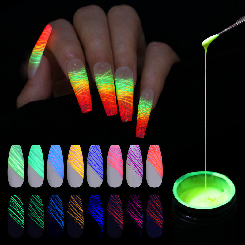 Manicure Luminous Nail Art Spider Nail UV Gel Nail Polish